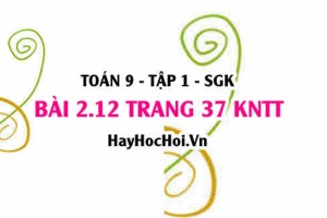Bài 2.12 trang 37 Toán 9 tập 1 Kết nối tri thức: Phương Trình Tích